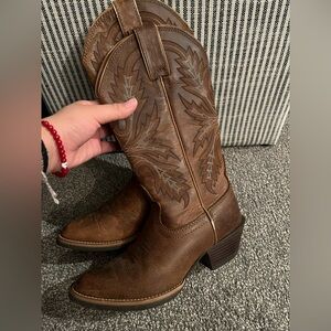 Justin Brown Western Cowboy Boots